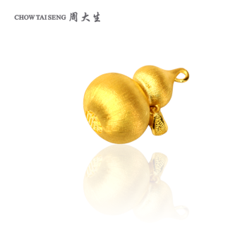 周大生拉丝葫芦吊坠HJN58145（10g)